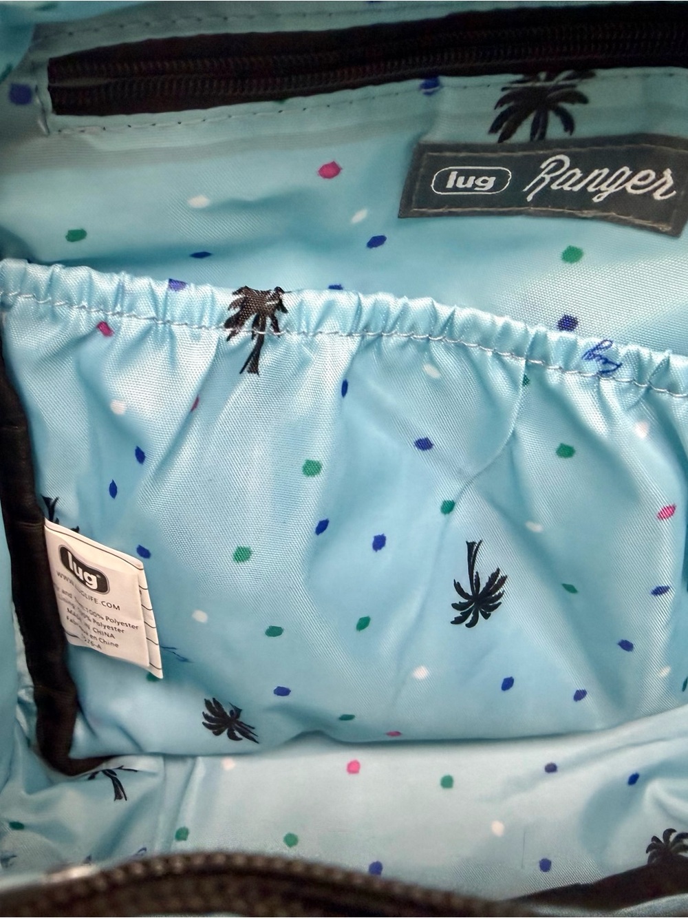 lug Quilted Floral Crossbody Bag in Black, Blue & Pink - Picture 4 of 9